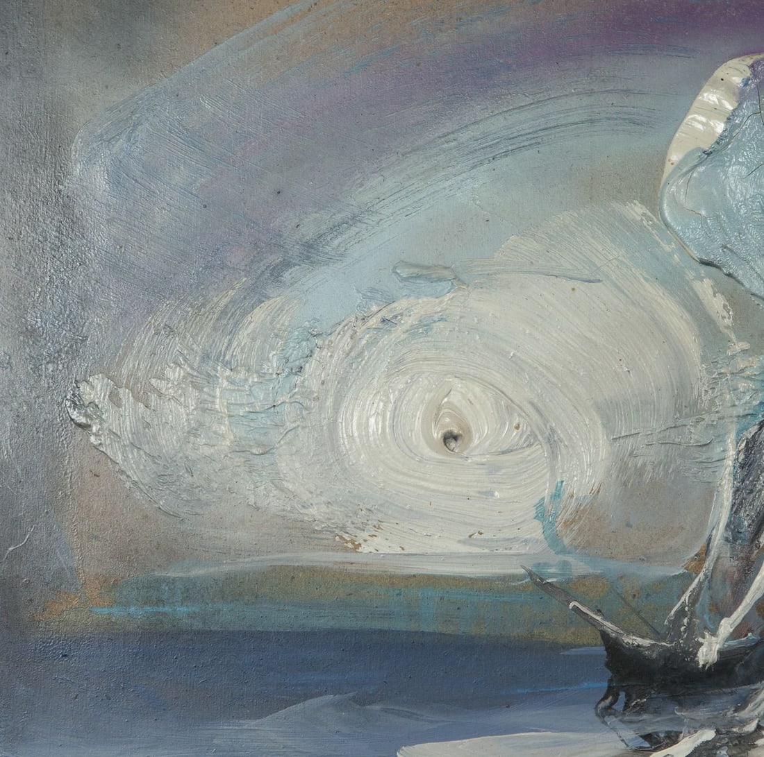 Oil painting Ship at sea Zebek Vladimir Evgenievich - 4