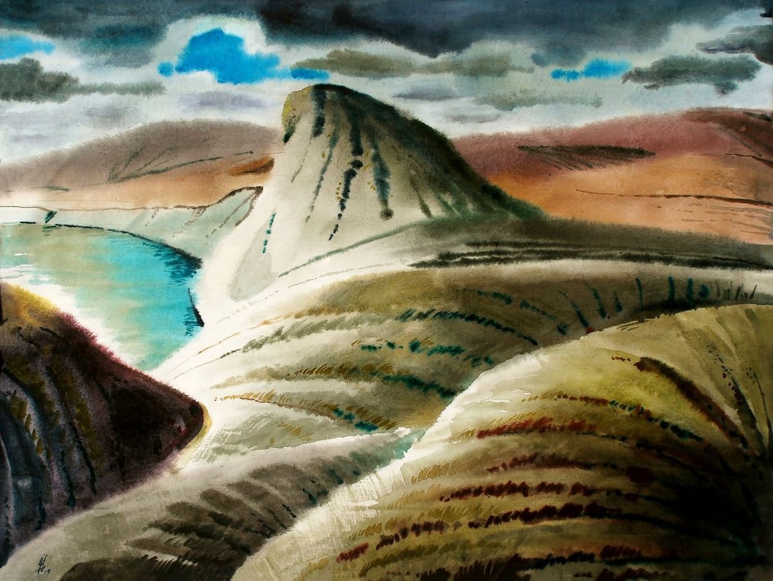 Watercolor painting Eastern Crimea Egor Ktpatunov (1 of 5)