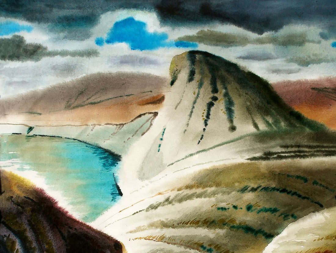 Watercolor painting Eastern Crimea Egor Ktpatunov - 2