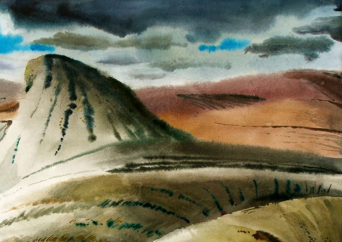 Watercolor painting Eastern Crimea Egor Ktpatunov - 3