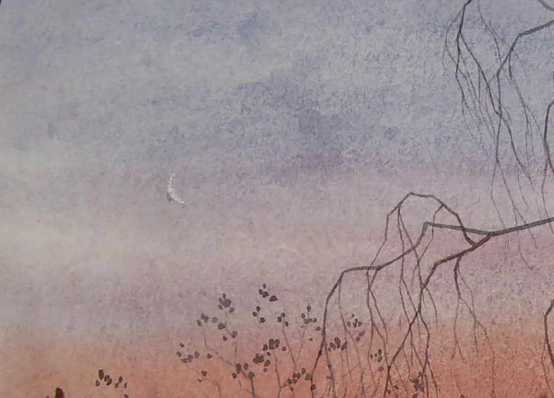 Watercolor painting Evening has come to the city Valery Savenets - 4