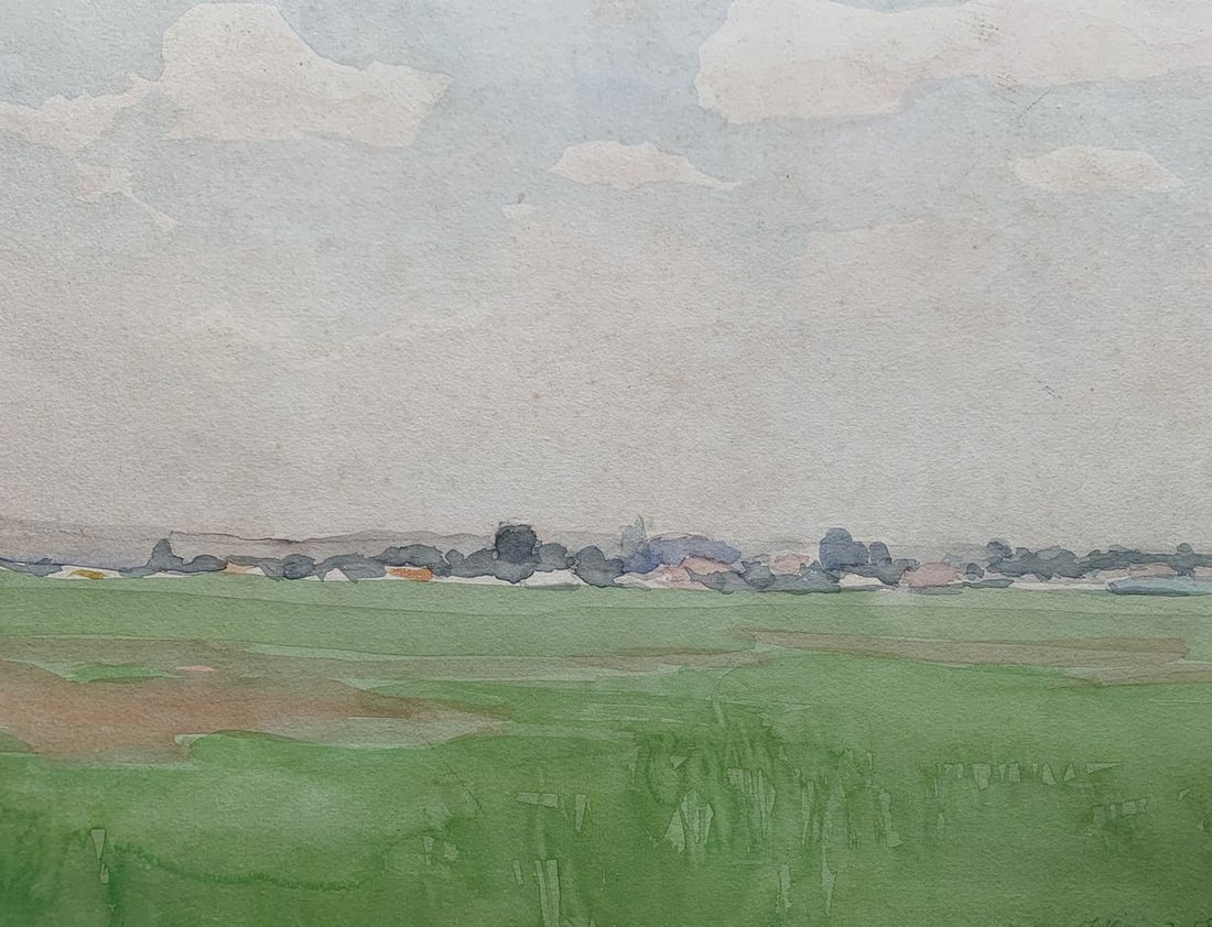 Watercolor painting In the field after the rain Ivan Tsyupka - 2