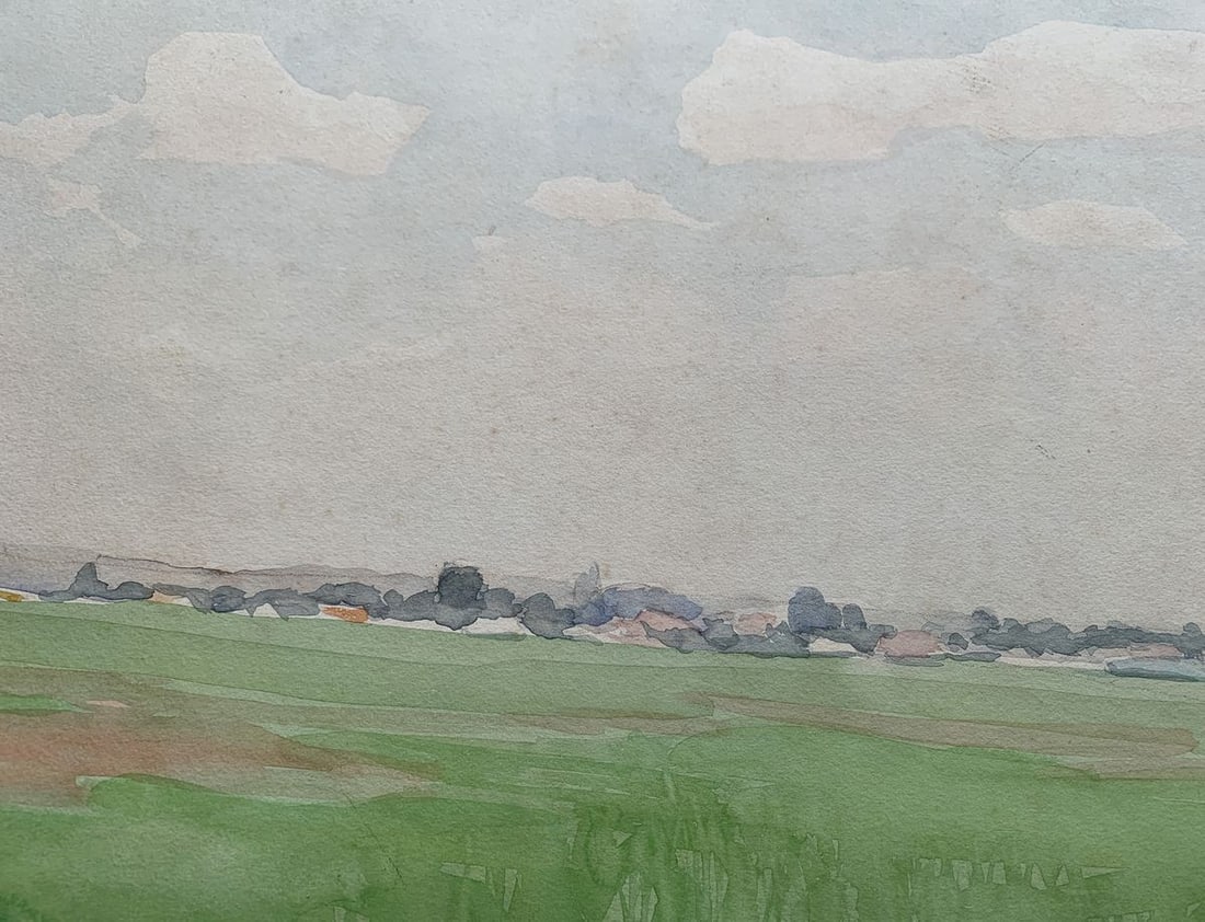 Watercolor painting In the field after the rain Ivan Tsyupka - 5