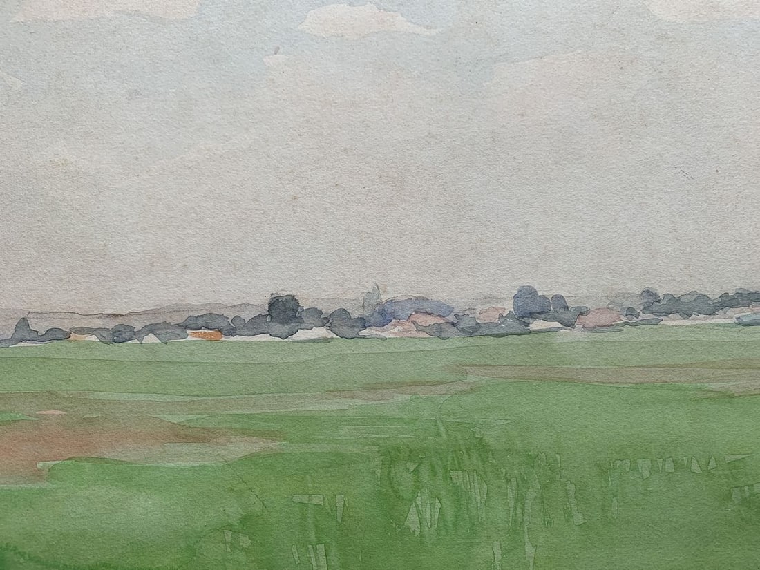 Watercolor painting In the field after the rain Ivan Tsyupka - 6