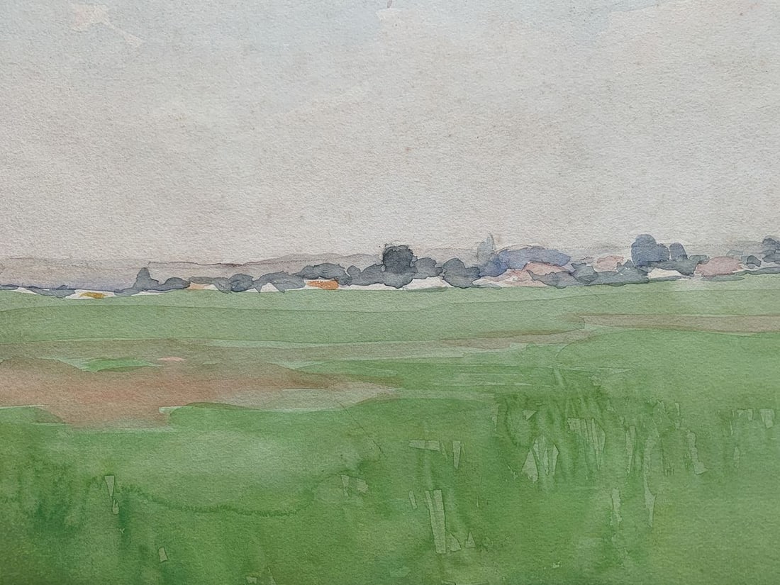 Watercolor painting In the field after the rain Ivan Tsyupka - 7