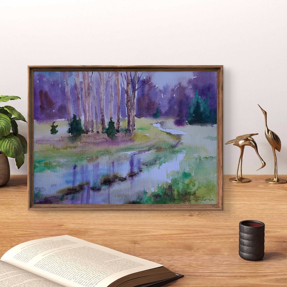 Watercolor painting Spring Awakens Boris Serdyuk - 2