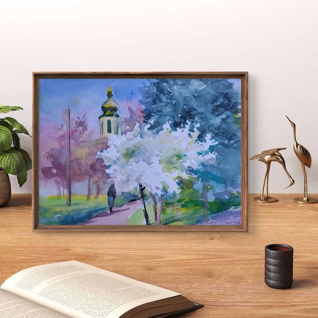 Watercolor painting The ringing of spring bells Boris Serdyuk - 3