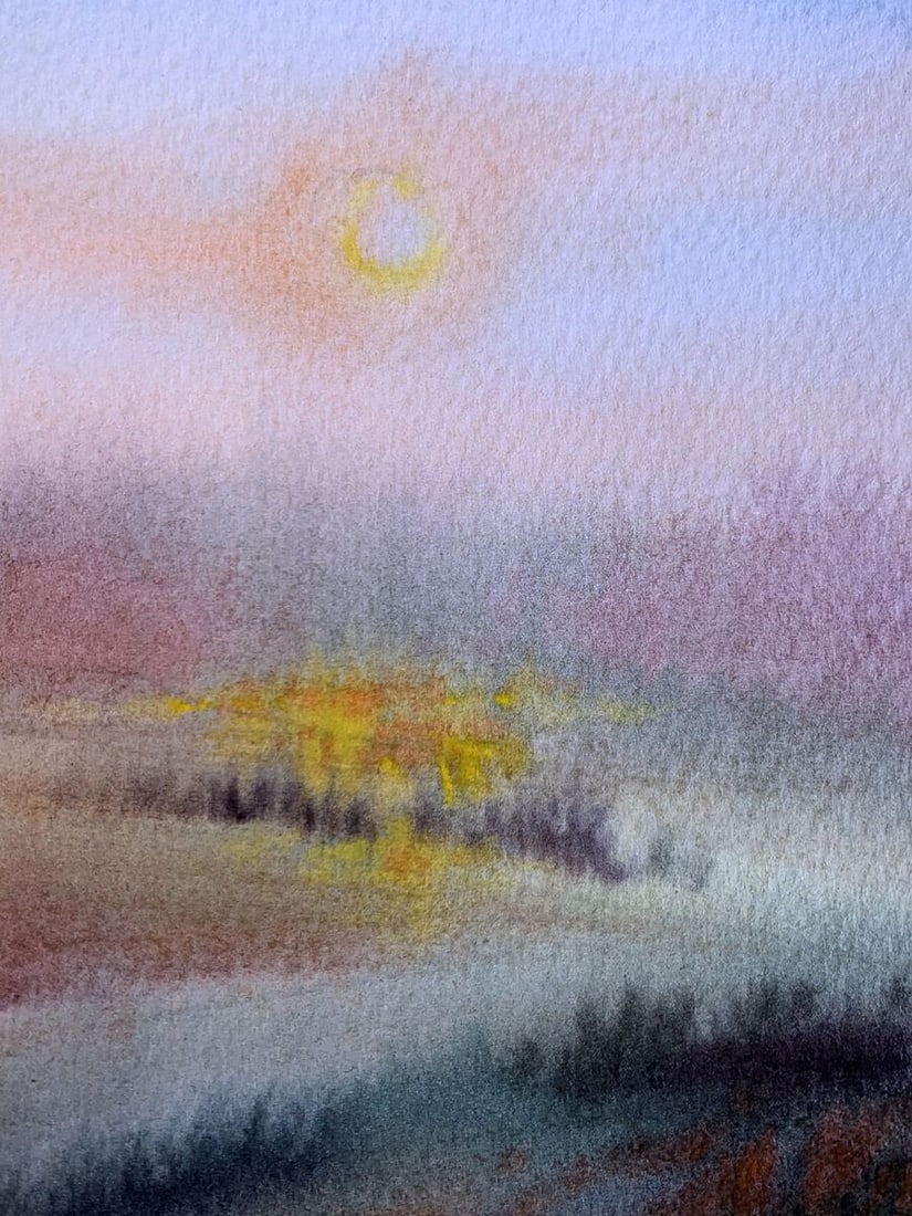 Pastel painting Mill on the outskirts Svetlana Gramm - 9