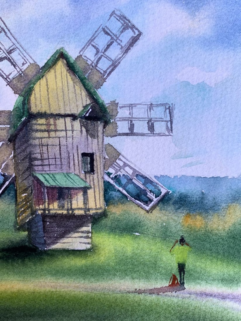 Pastel painting At the mill Svetlana Gramm - 8