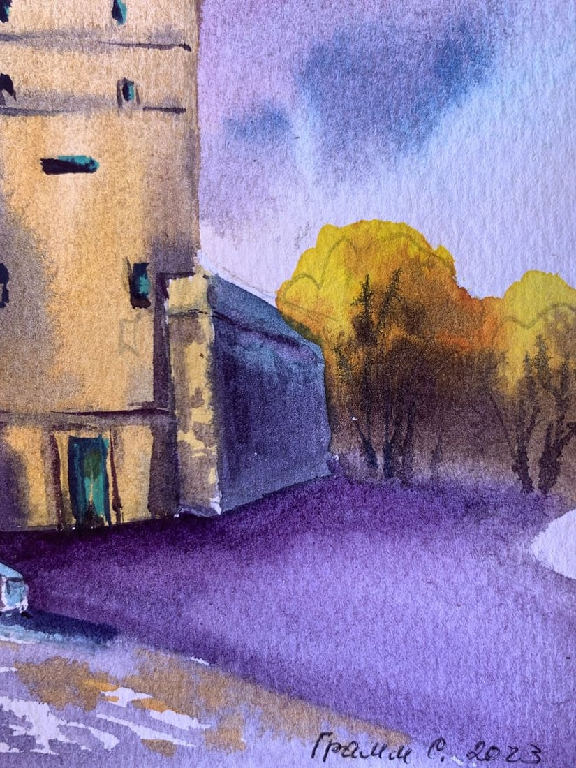 Watercolor painting Enhanced Defense Svetlana Gramm - 11