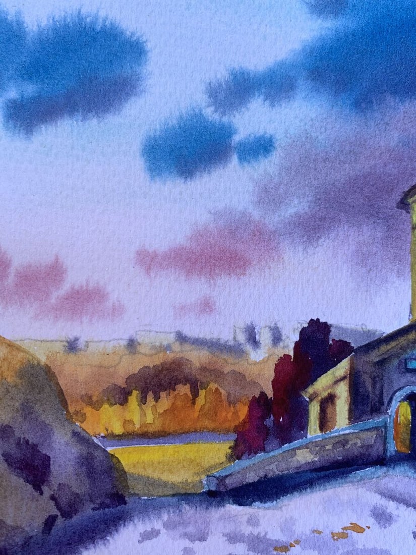 Watercolor painting Enhanced Defense Svetlana Gramm - 4