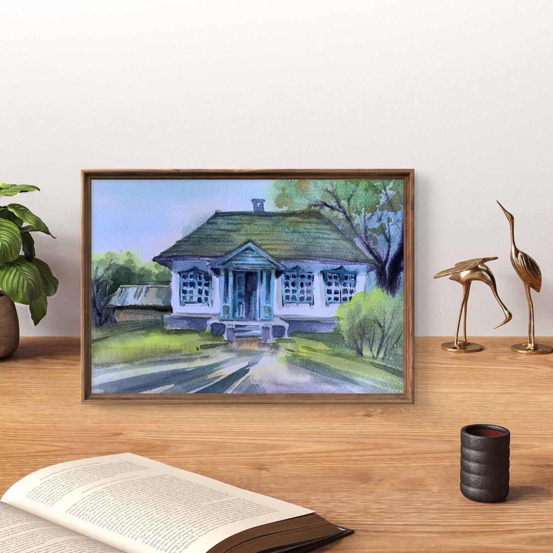 Watercolor painting Memory of home Svetlana Gramm - 2