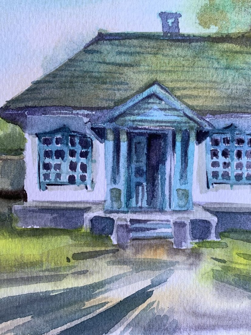 Watercolor painting Memory of home Svetlana Gramm - 5