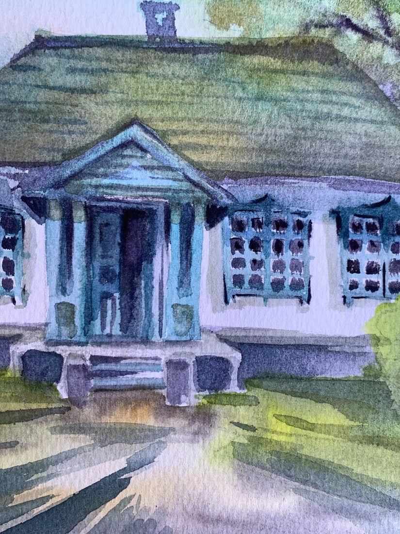 Watercolor painting Memory of home Svetlana Gramm - 6