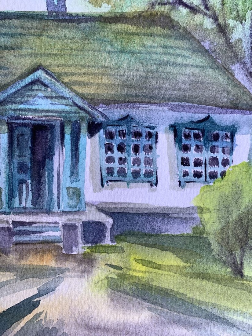 Watercolor painting Memory of home Svetlana Gramm - 7