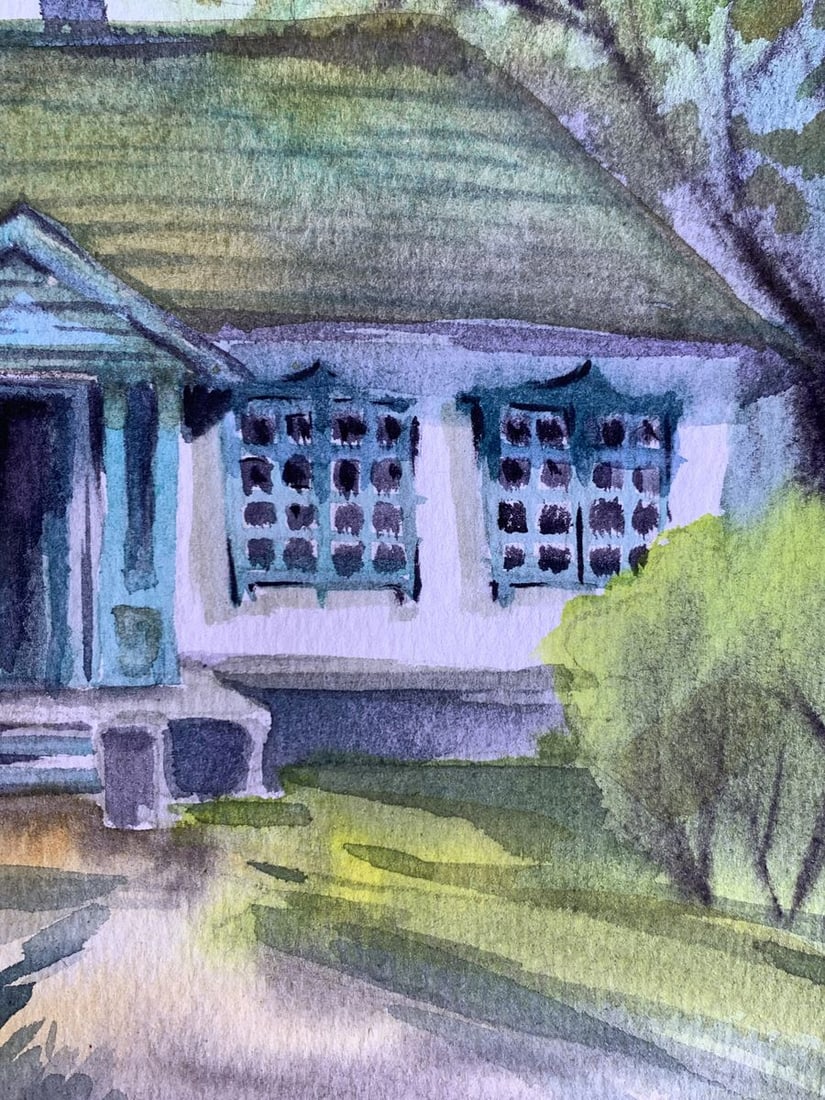 Watercolor painting Memory of home Svetlana Gramm - 8