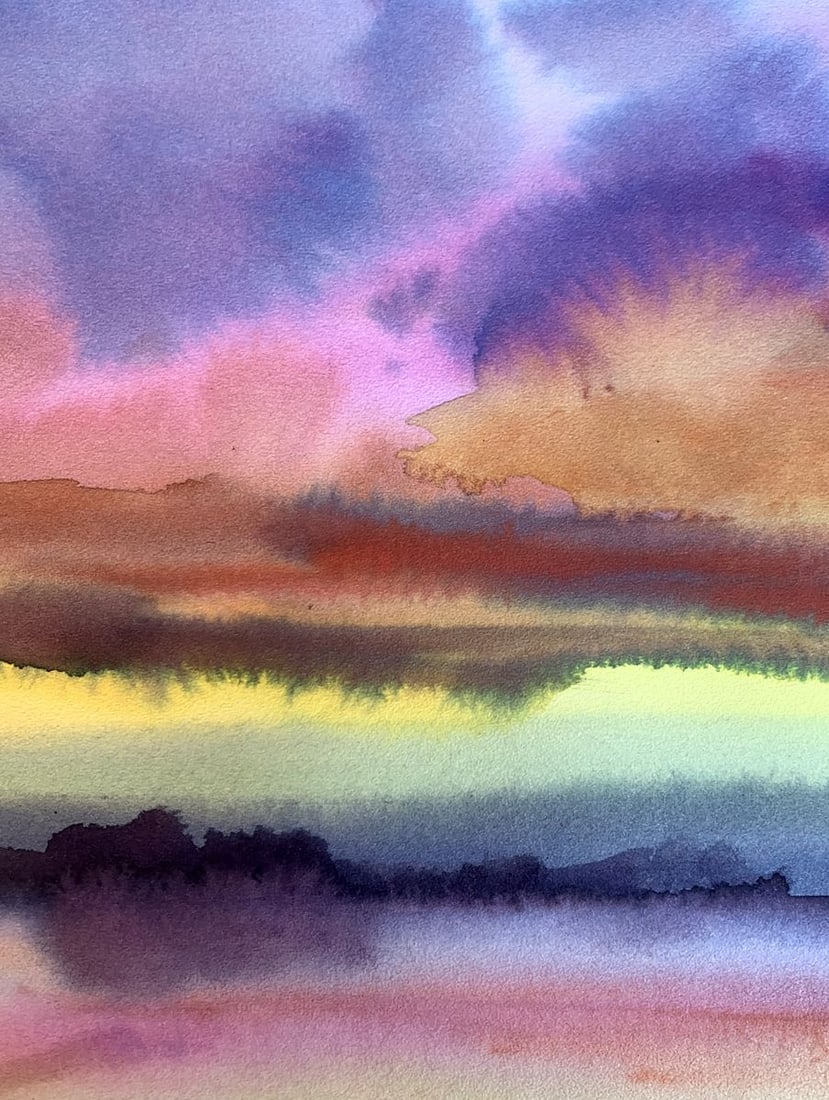 Watercolor painting Color mood Svetlana Gramm - 4