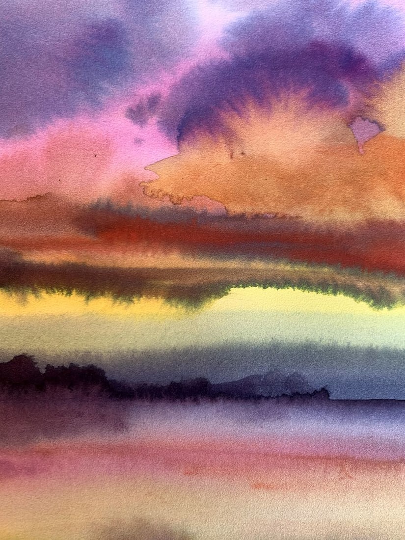 Watercolor painting Color mood Svetlana Gramm - 5