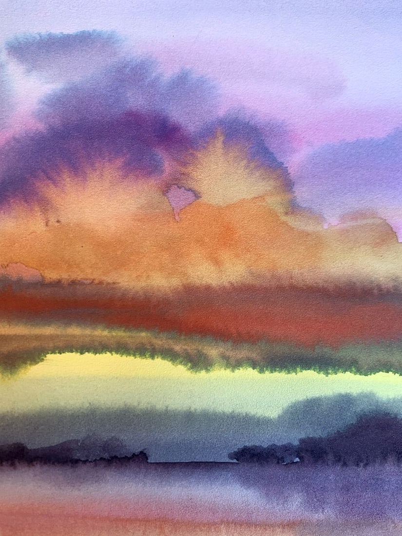 Watercolor painting Color mood Svetlana Gramm - 6