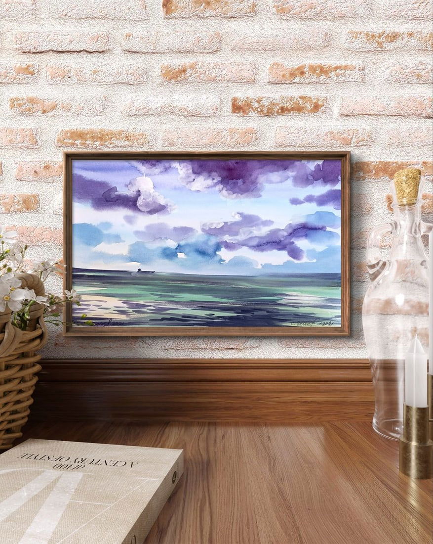 Watercolor painting Sea silence Svetlana Gramm - 3