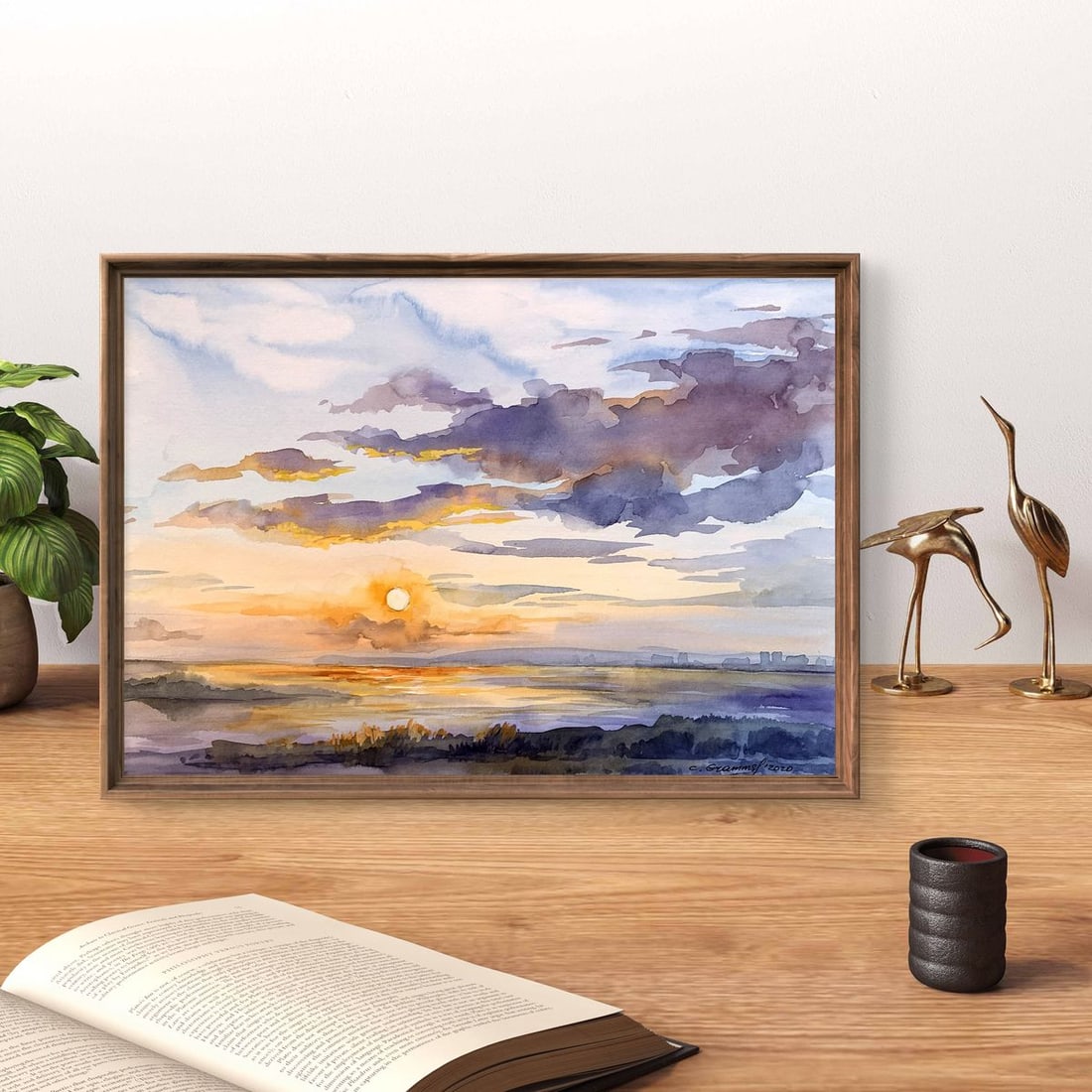 Watercolor painting Magic sea Svetlana Gramm - 2