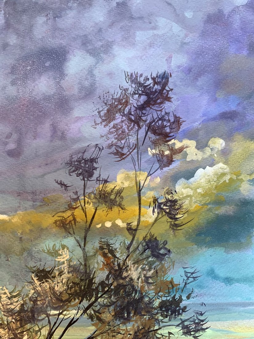 Watercolor painting Great sea view Svetlana Gramm - 4