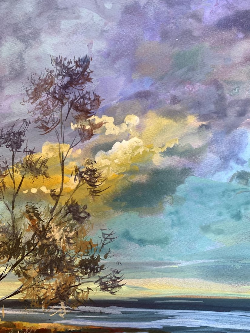 Watercolor painting Great sea view Svetlana Gramm - 5