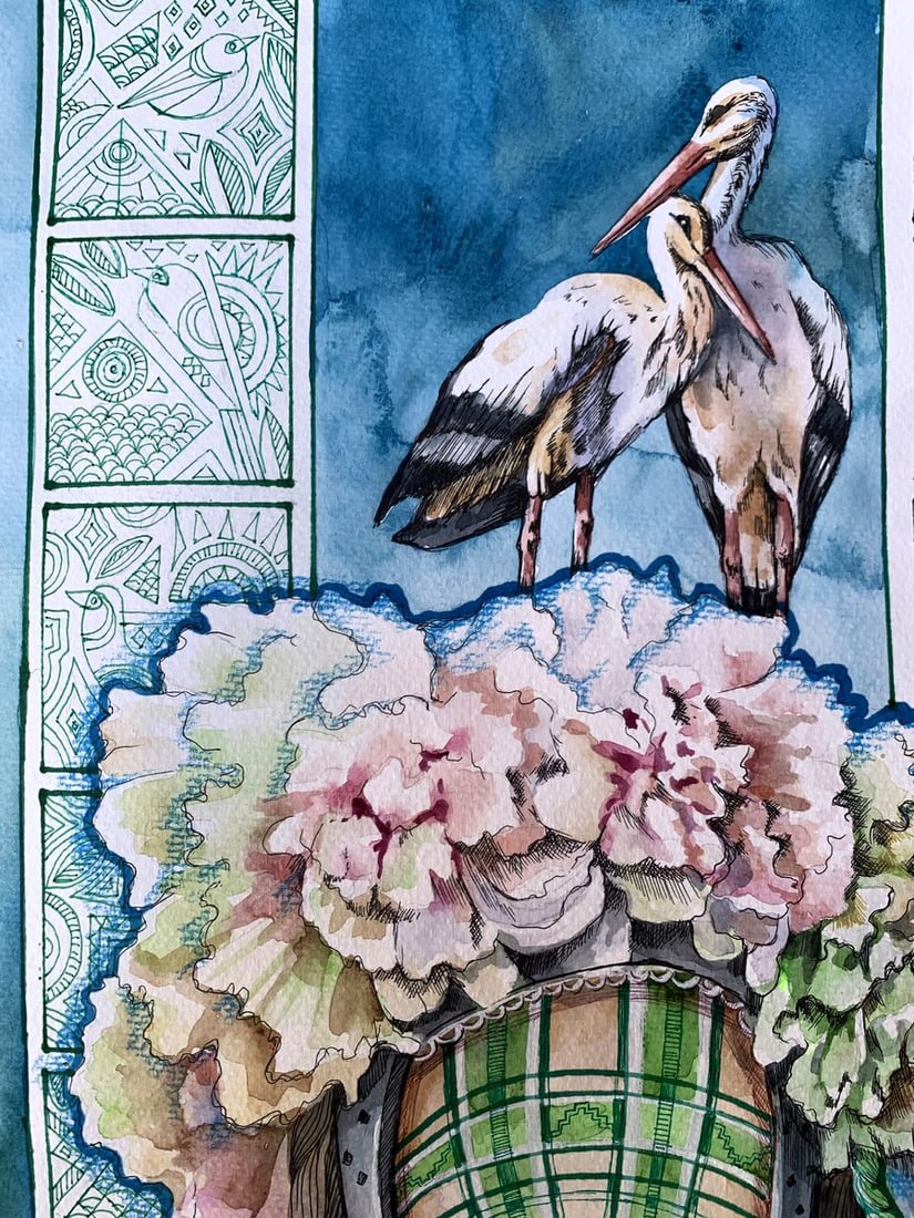 Watercolor painting Guardian of the Renaissance Olga Ponomaryva - 4