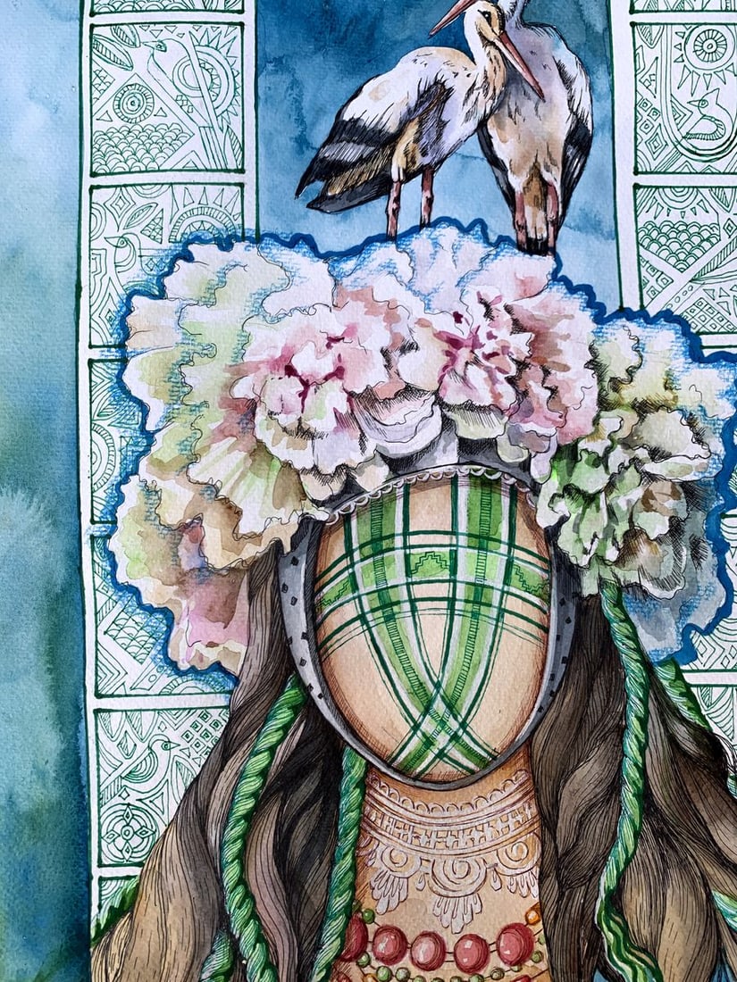 Watercolor painting Guardian of the Renaissance Olga Ponomaryva - 6