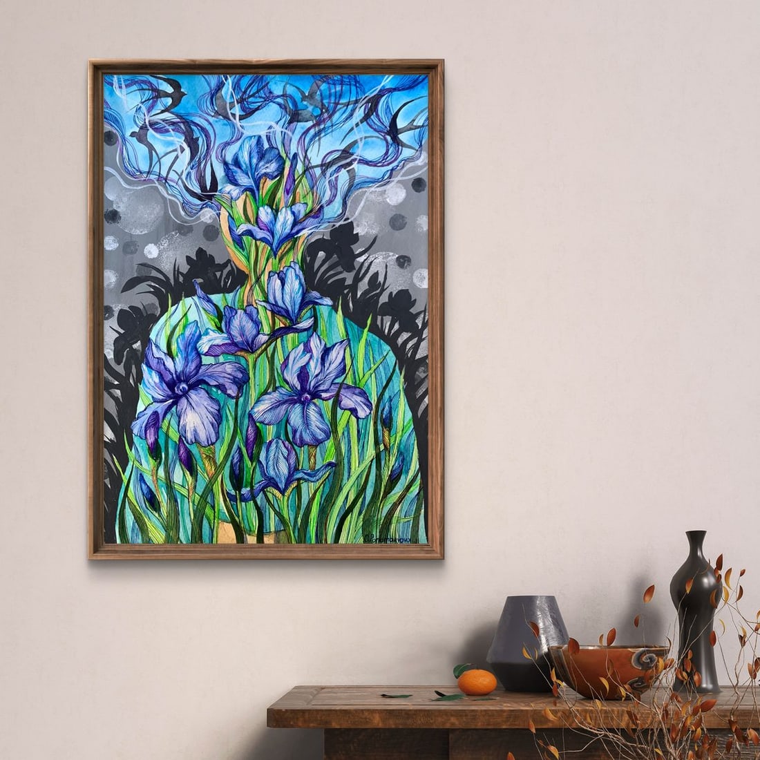 Watercolor painting Meditation Olga Ponomaryva - 3