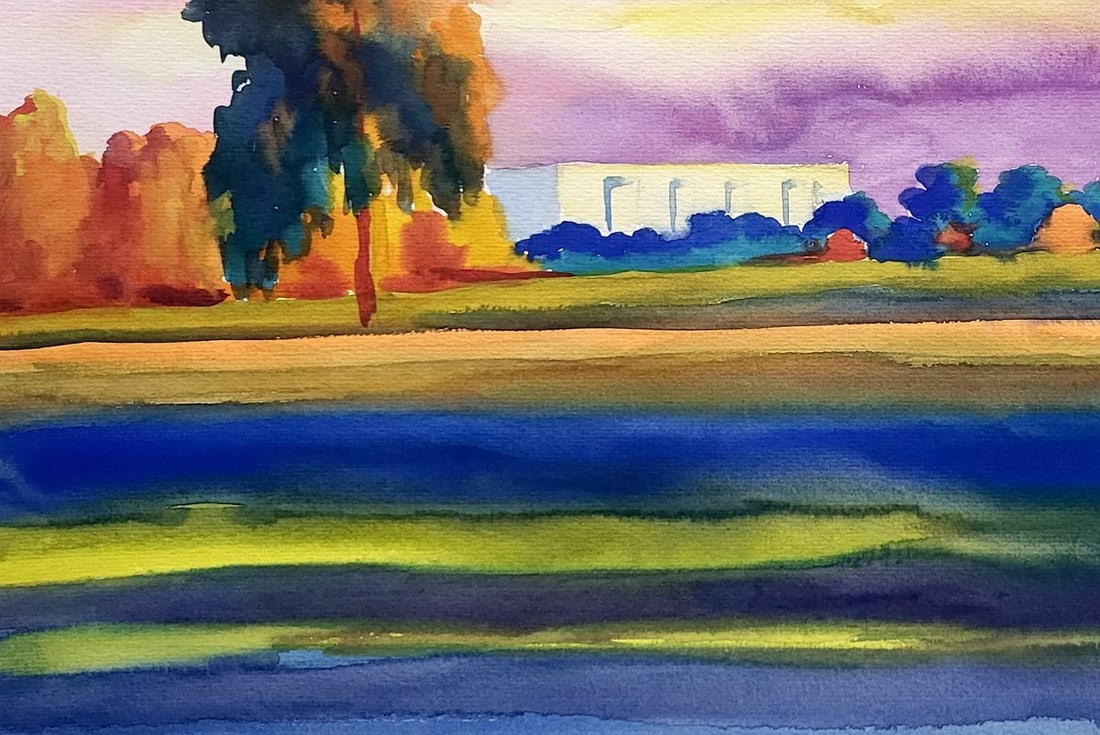 Watercolor painting Evening Serdyuk Boris Petrovich - 4