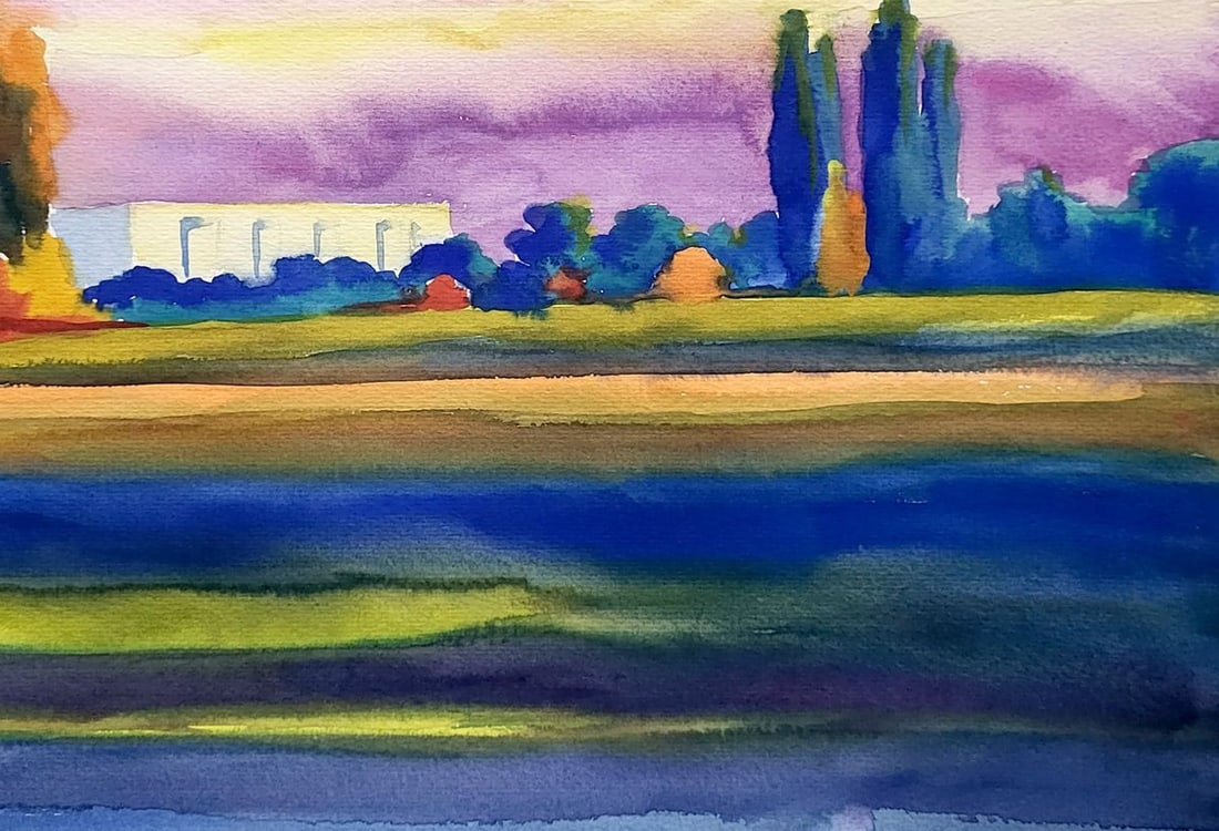 Watercolor painting Evening Serdyuk Boris Petrovich - 5