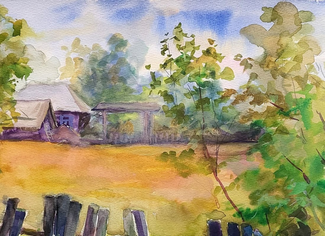 Watercolor painting Guty Sumy region Serdyuk Boris Petrovich - 3