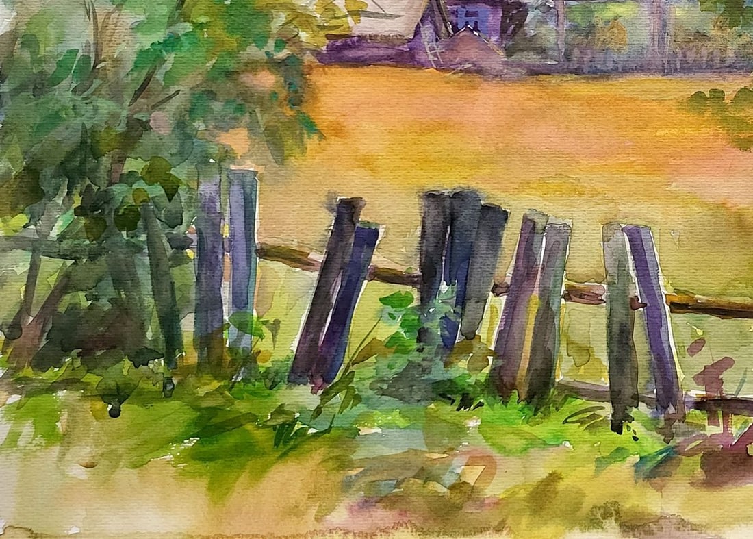 Watercolor painting Guty Sumy region Serdyuk Boris Petrovich - 4