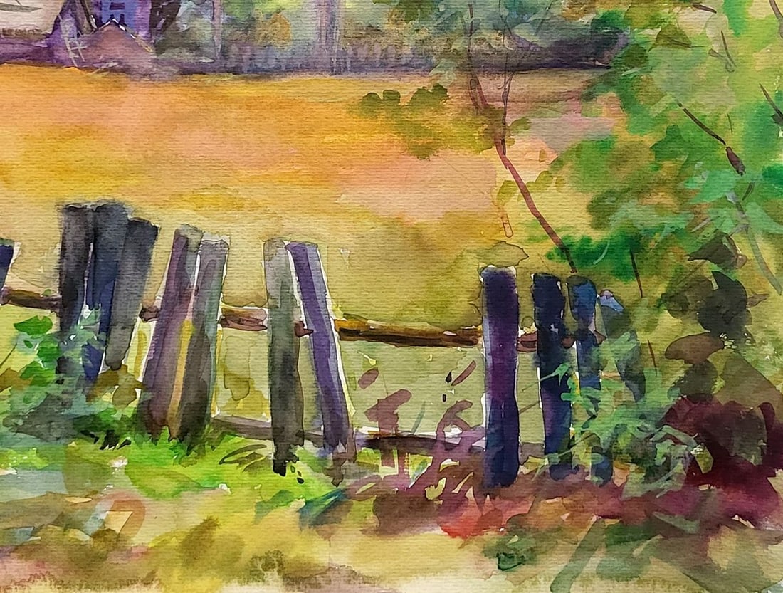 Watercolor painting Guty Sumy region Serdyuk Boris Petrovich - 5