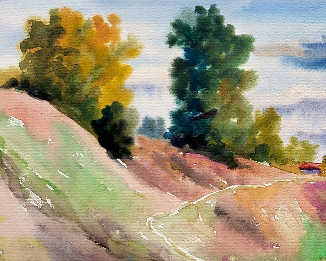 Watercolor painting Konotop landscape Serdyuk Boris Petrovich - 2