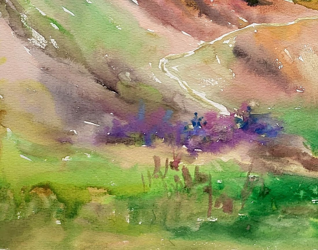 Watercolor painting Konotop landscape Serdyuk Boris Petrovich - 4