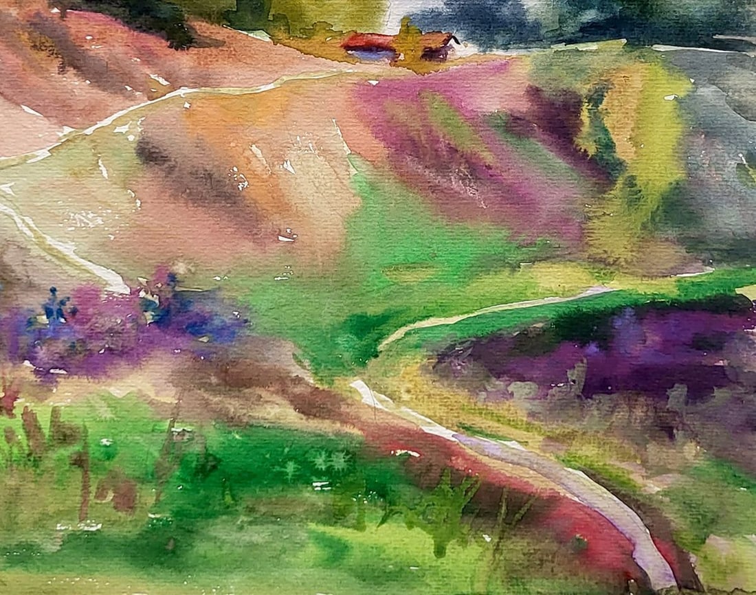Watercolor painting Konotop landscape Serdyuk Boris Petrovich - 5
