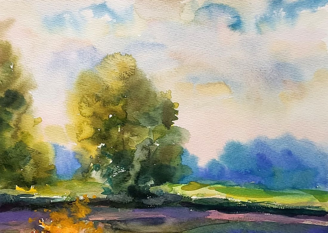 Watercolor painting Eve Serdyuk Boris Petrovich - 3