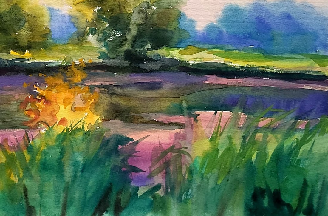 Watercolor painting Eve Serdyuk Boris Petrovich - 5