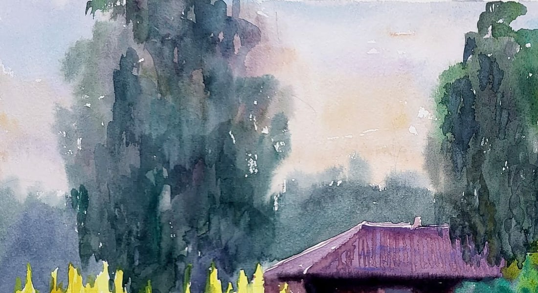 Watercolor painting After plein air Serdyuk Boris Petrovich - 2