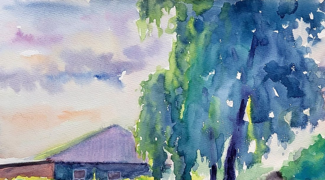 Watercolor painting Morning Serdyuk Boris Petrovich - 2