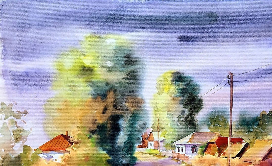Watercolor painting Morning Serdyuk Boris Petrovich - 2