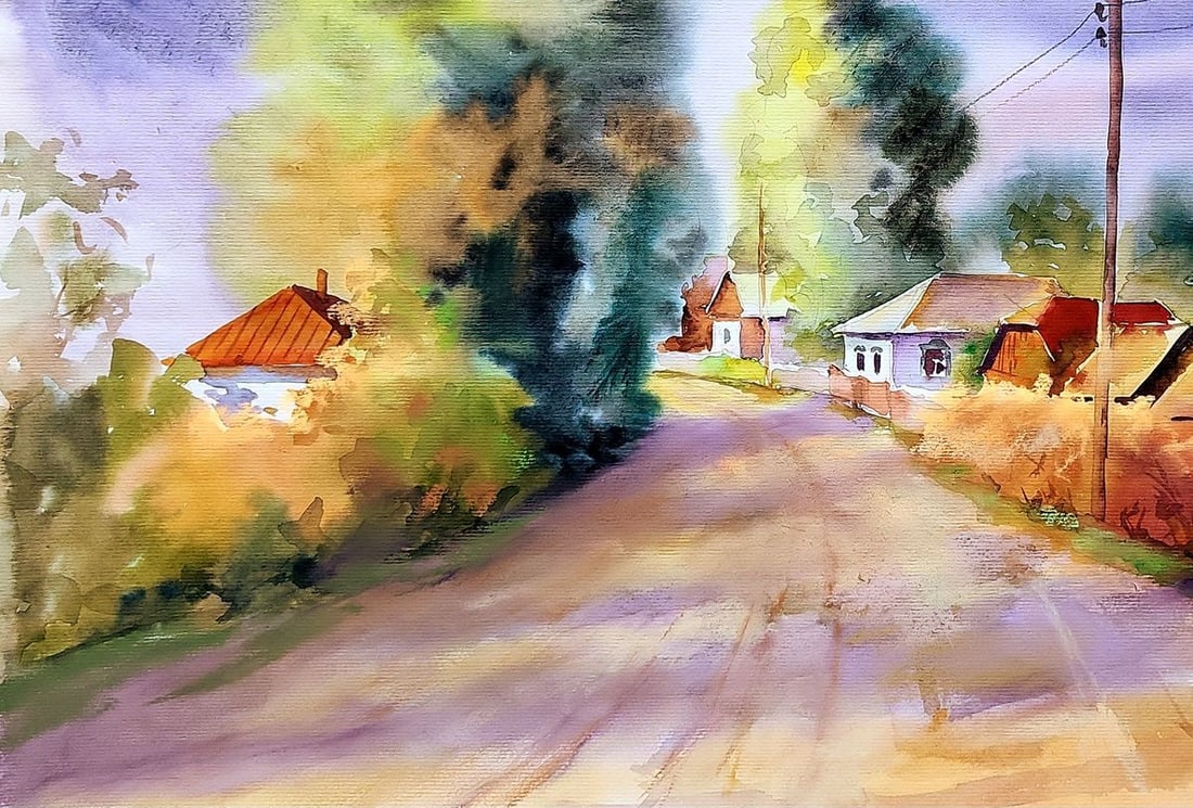 Watercolor painting Morning Serdyuk Boris Petrovich - 4