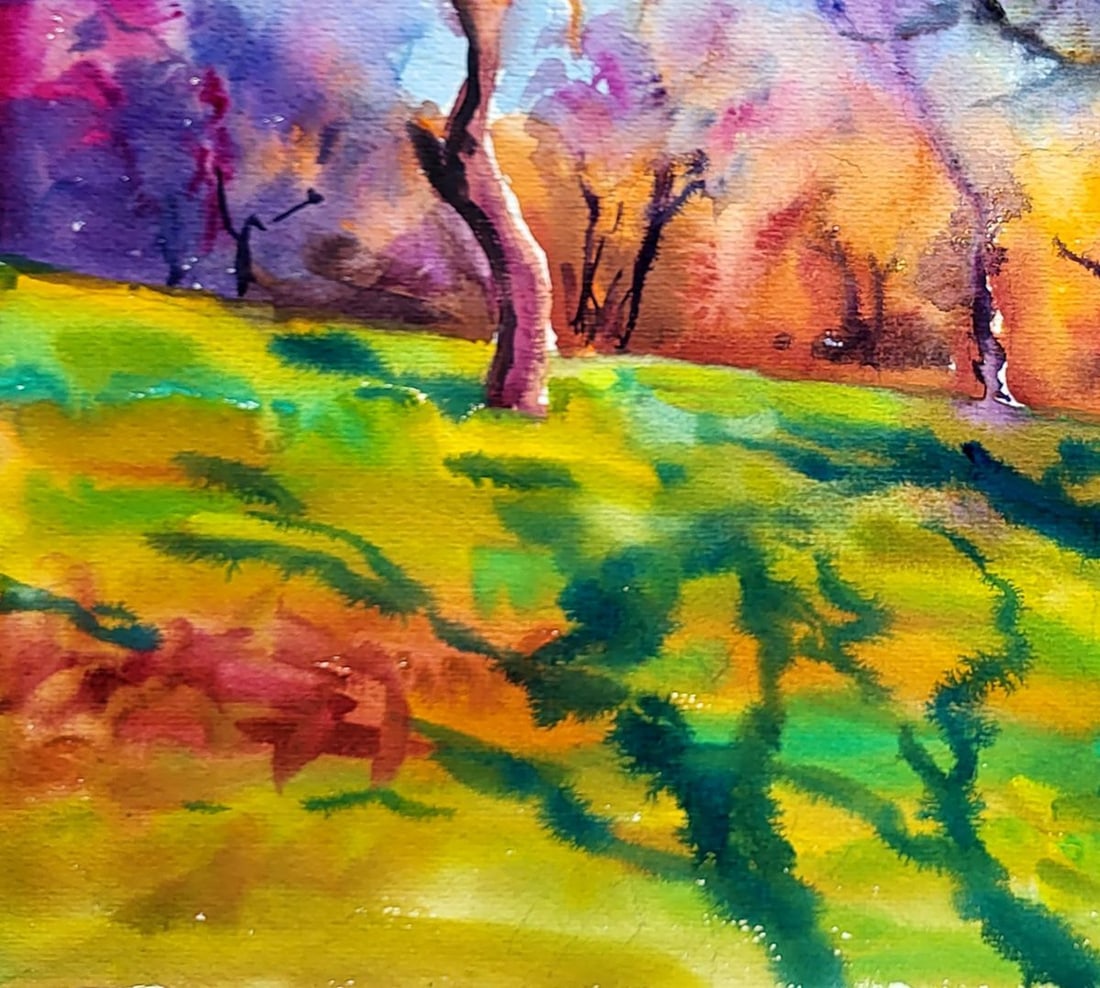 Watercolor painting Apple orchard Serdyuk Boris Petrovich - 4