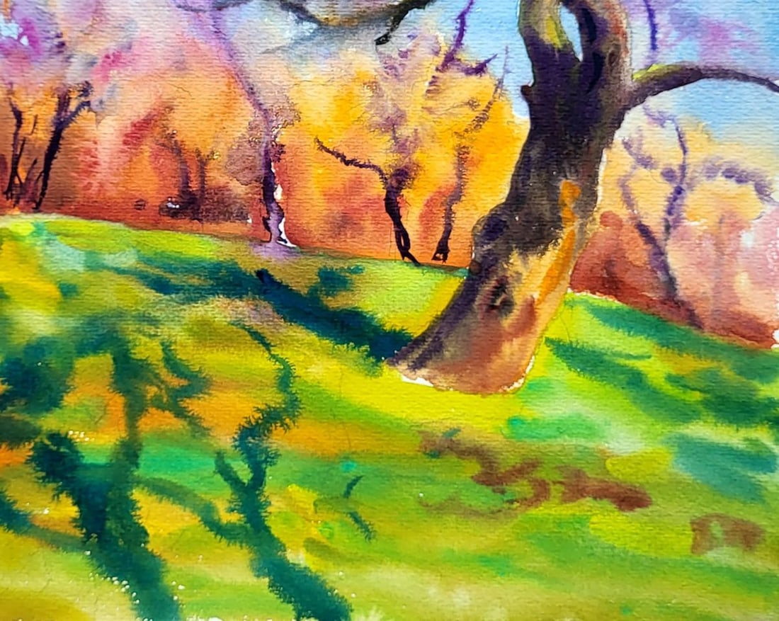 Watercolor painting Apple orchard Serdyuk Boris Petrovich - 5