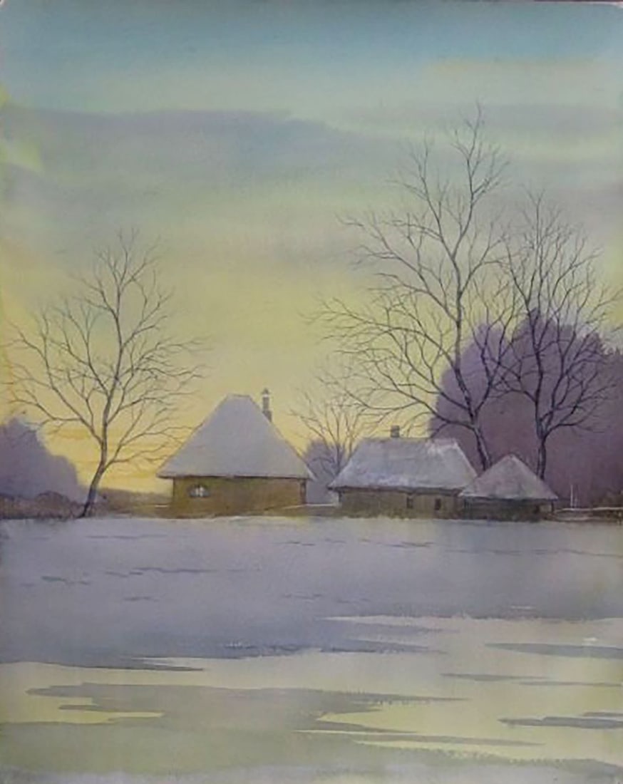 Watercolor painting Spring is coming Kalebets Valery (1 of 1)