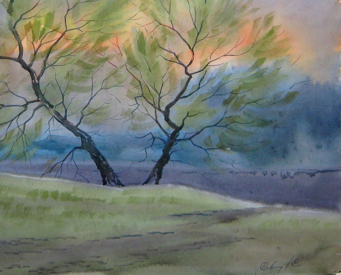 Watercolor painting Magpie Kalebets Valery - 5