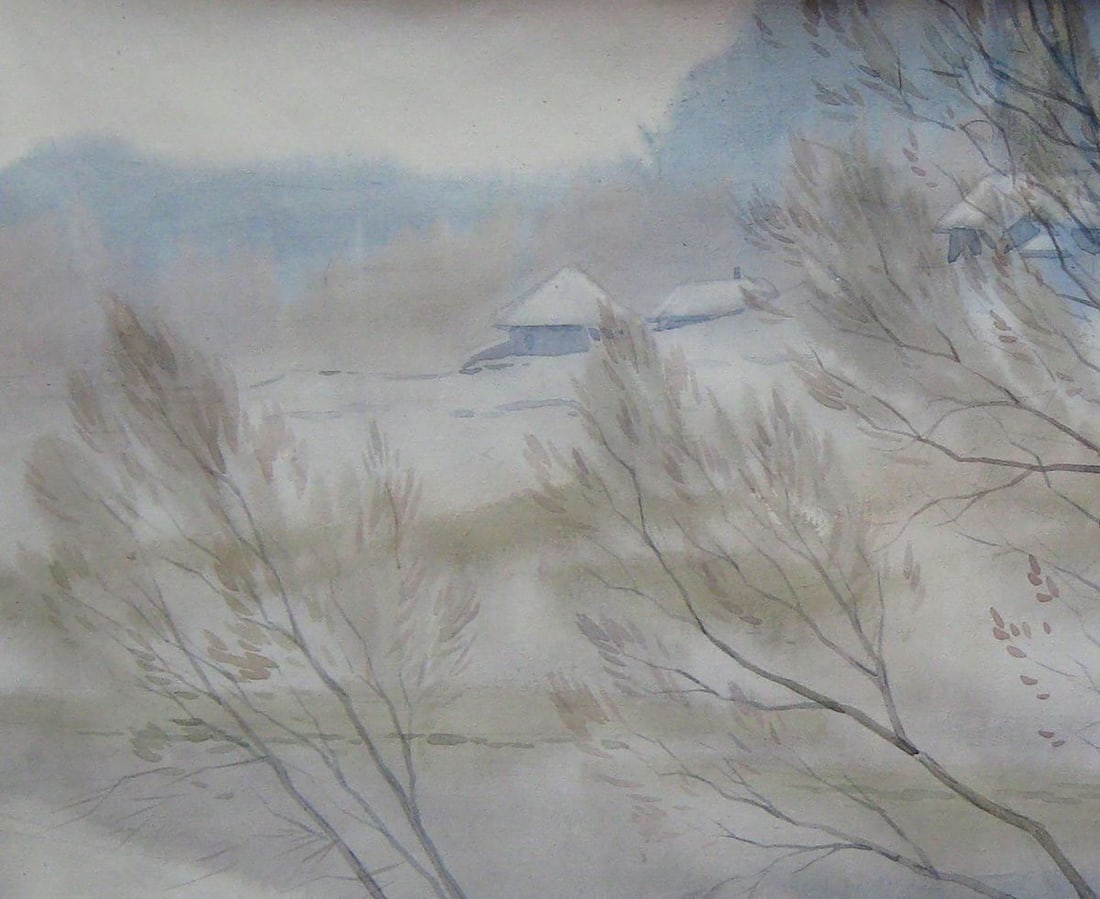 Watercolor painting Swept over Kalebets Valery - 2