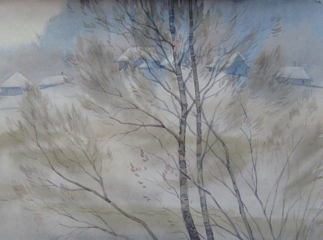 Watercolor painting Swept over Kalebets Valery - 3